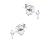 Beautiful CZ Crystal Silver Stud Earring STS-6220